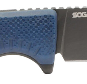 S.O.G SOG17790157 Altair FX 3.40" Fixed Clip Point Plain Satin TiCN Cryo CPM 154 SS Blade, Squid Ink Black GRN Handle, Includes Sheath
