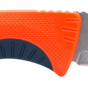 S.O.G SOG17410341 Aegis FX 3.70" Fixed Drop Point Plain Satin 4116 Krupp SS Blade, Recue Red w/Indigo Accents GRN Handle, Includes Sheath