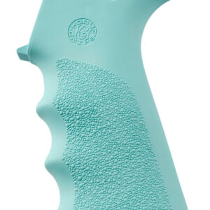 Hogue OverMolded Beavertail Grip - Aqua Blue for AR-15