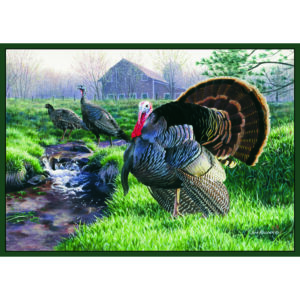 Custom Printed Rug Wild Turkey