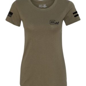 GLK AP96368 GLOCK GIRL FLAG TEE M   GRN