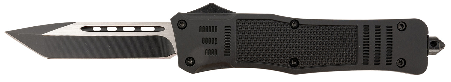 Steel River Knives T620BT Spartan  3.75″ Tanto Black/Silver Blade 5.5″ Black Aluminum Zinc Alloy Handle