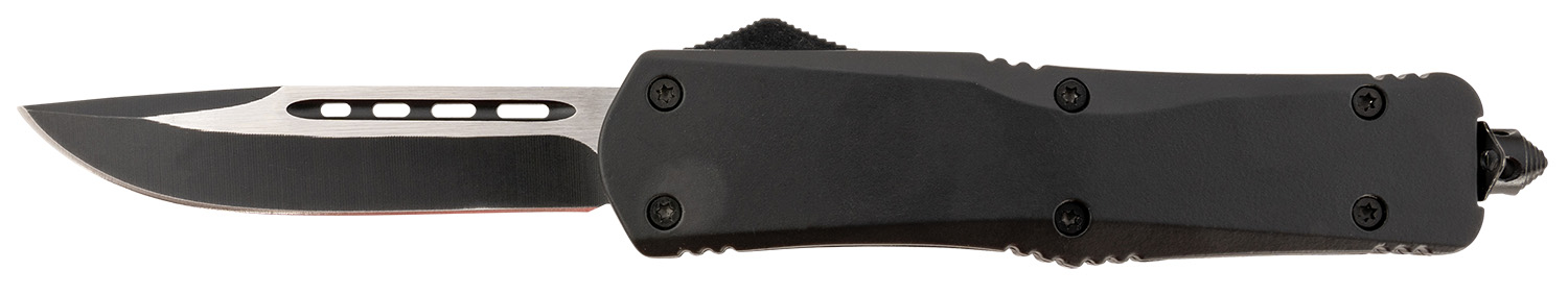 Steel River Knives T624BDP Spartan  3.75″ Drop Point Black/Silver 440C SS Blade 5.5″ Black Aluminum Zinc Alloy Handle