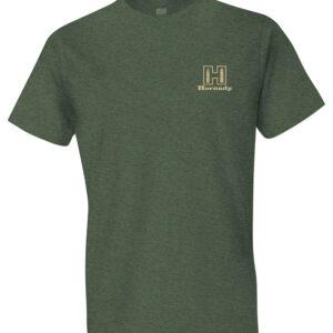 Hornady Gear 31432 Hornady T-Shirt Logo Stamp Military Green Short Sleeve Medium