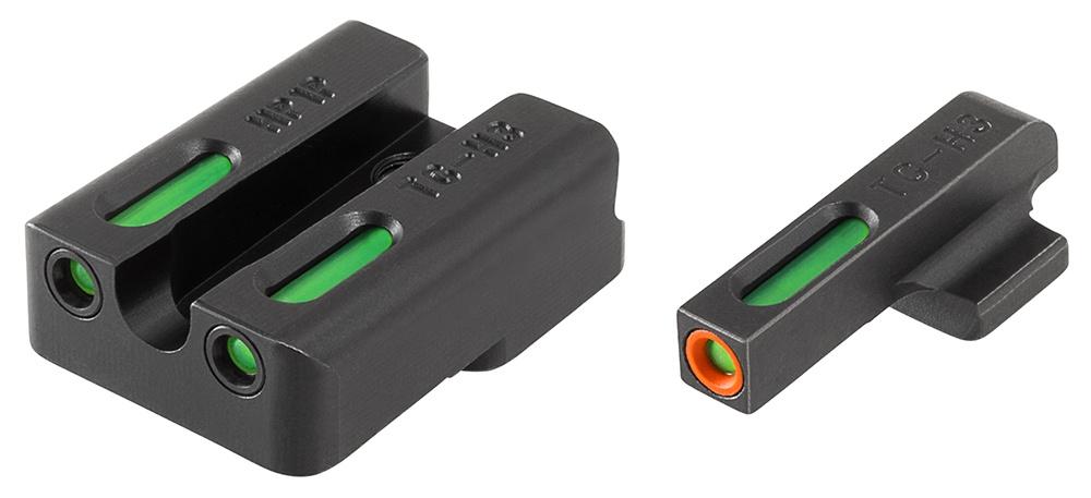 Truglo TFX Pro Tritium/Fiber-Optic Day/Night Sights Fit H&K VP9 VP40 P30 P30SK P30L 45 & 45 TACTICAL (Including Compact) – Orange Outline Front/