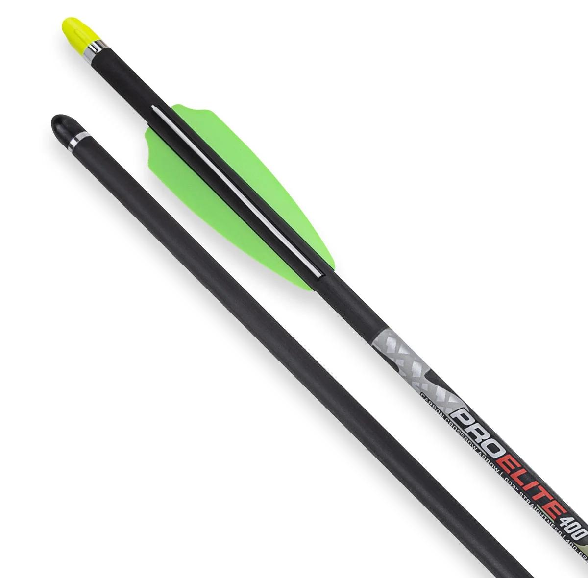 TenPoint Pro Elite 400 Carbon Arrows 20″ w/ Alpha-Nock HP .003″  3/pk