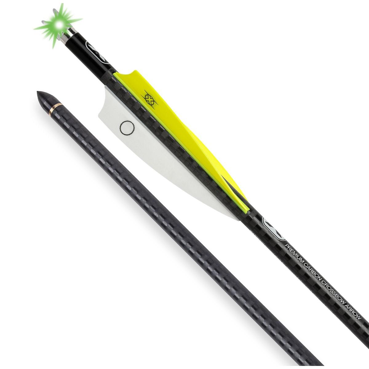 TenPoint EVO-X CenterPunch Lighted Alpha-Blaze Carbon Arrows 16″ 3 Pack