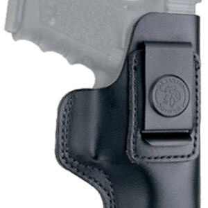 DeSantis Gunhide 031BBD9Z0 Insider  OWB Black Leather Belt Clip Compatible w/Ruger LC9/Glock 42/43 Left Hand