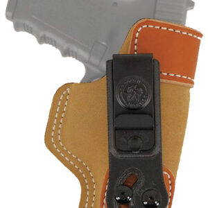 DeSantis Gunhide 106NA85Z0 Sof-Tuck  IWB Tan Leather/Suede Belt Clip Fits Colt Commander Right Hand