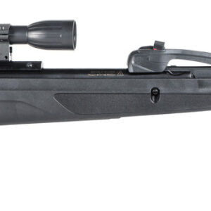 Gamo 611006875554 Swarm Whisper Gas Piston 22 Pellet 10rd Black Fluted/Rifled Barrel, Black Receiver Fixed All Weather Stock Scope 4x32mm