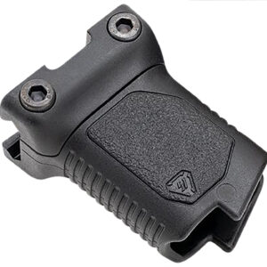 Strike Industries ARCMAGRAILSBK Angled Vertical Grip Short Black Polymer with Cable Management Storage for Picatinny Rail