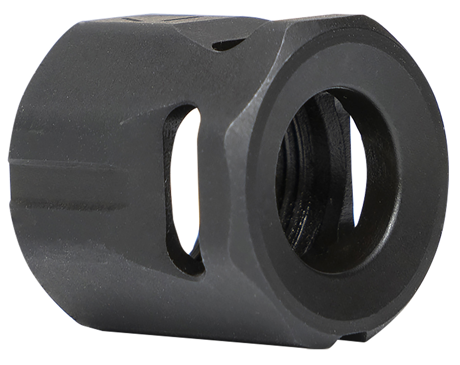 Strike Industries MCCIRCLE Micro Threaded Compensator Black Steel 1/2″x28 Threads 0.64″ OAL Compatible w/ 9mm/357 SIG