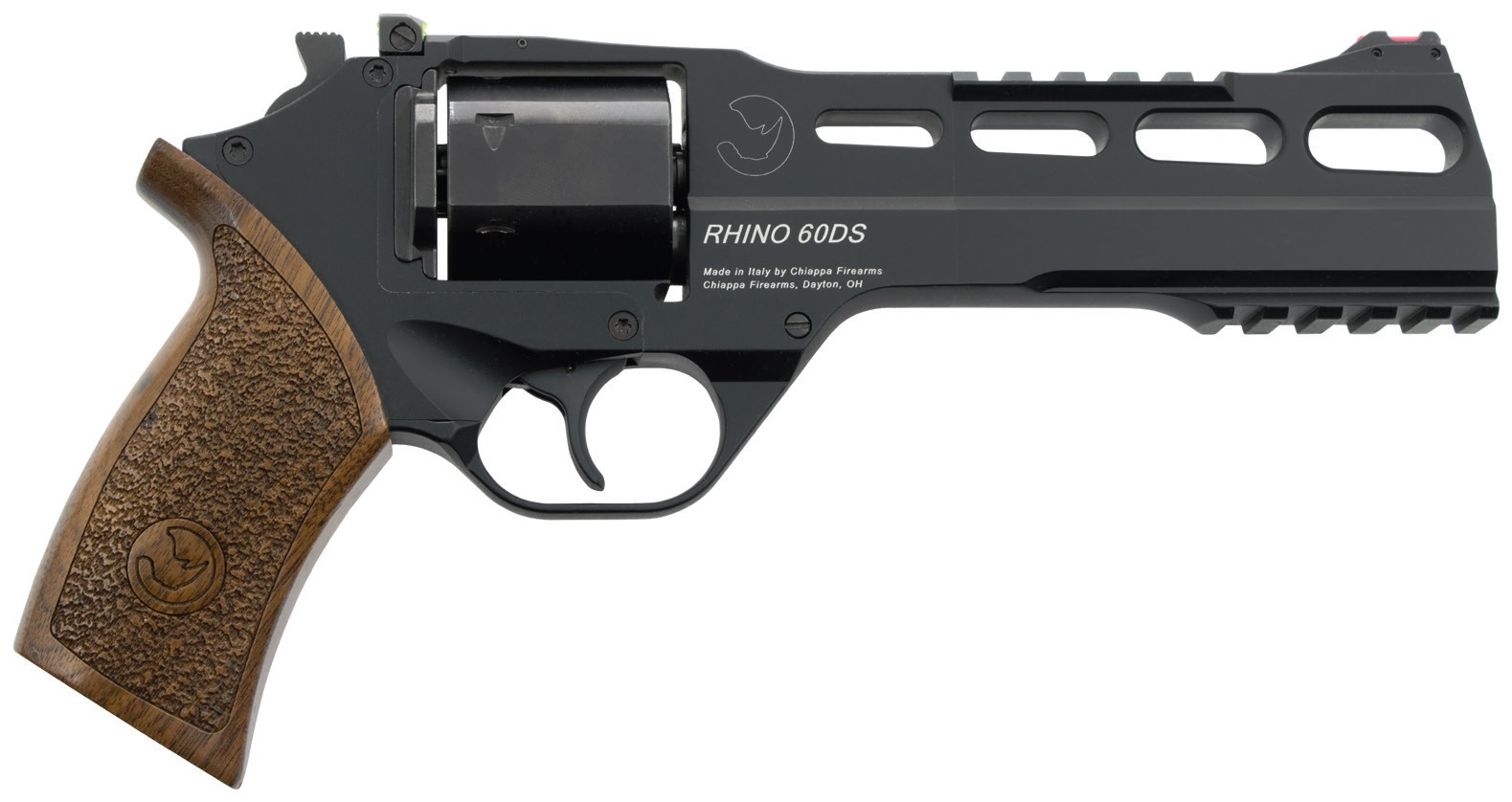 Chiappa Firearms Rhino 60DS 10mm Revolver - Black 6" Adjustable Sights