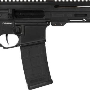 CMMG 55A938FAB Dissent  5.56x45mm NATO 30+1 6.50", Black Cerakote Rec, OEM Grip, Picatinny Buffer Adapter, Zeroed Drop-In Single Stage Trigger
