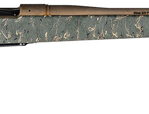 Christensen Arms 8010201200 Mesa Long Range 6.5 PRC 4+1 26" Threaded Barrel, Burnt Bronze Cerakote, Green with Black/Tan Webbing Stock