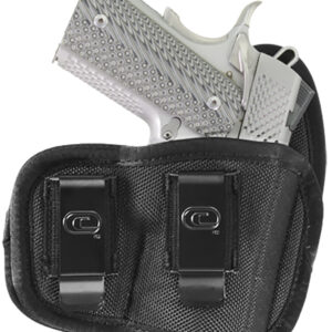 Crossfire Shooting Gear CRFVIGRSA1M1R The Vigor IWB Size 01 Black Ballistic Nylon Double Belt Clip Fits Micro Fits 1-1.50" Barrel Right Hand