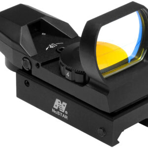NcStar D4B Red Four Reticle Reflex Optic  Black Anodized 1 x 0.95" x 1.34" 3 MOA Red Dot Multi Reticle