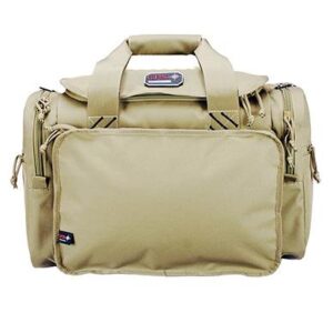 G-Outdoors Large Range Bag with Lift Ports & Ammo Cups - Tan