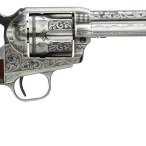 TF UBERTI 1873 CATTLEMAN 45LC 5.5 PHOTO ENGR WHT