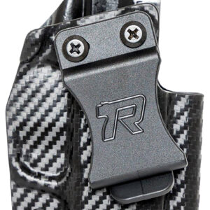 Rounded Gear SFAHELLCATCFRHVAR Kydex  IWB Black Kydex Fits Springfield Hellcat Belt Clip Right Hand