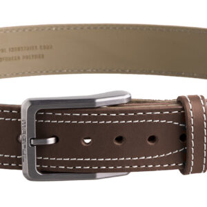 Magpul MAG127621044 Tejas EL Pistolero Chocolate Brown Bull Hide 44" 1.50" Wide Buckle Closure