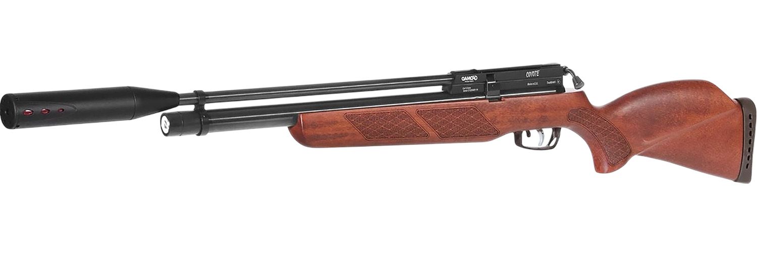 Gamo 1464S54 Coyote Whisper Fusion PCP 177 Cal 10 Shot, Match Grade Barrel, Beechwood Stock