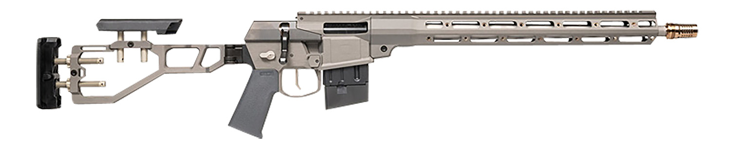 Q LLC MINIFIX55616INGRAY Mini Fix 5.56x45mm NATO 16" Tapered Barrel, Gray, Fully Adjustable Folding Stock, Magpul K Grip, 15" Q-Sert Handgaurd, AR/M4 Style Mag, Cherry Bomb Brake, Ambi Controls