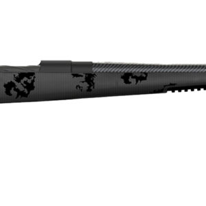 Fierce Firearms FCTRG65PRC24BBO CT Rage  6.5 PRC Caliber with 3+1 Capacity, 24" Carbon Fiber Barrel, Black Cerakote Metal Finish & Blackout Camo Fixed Fierce Tech C3 Stock, Right Hand (Full Size)
