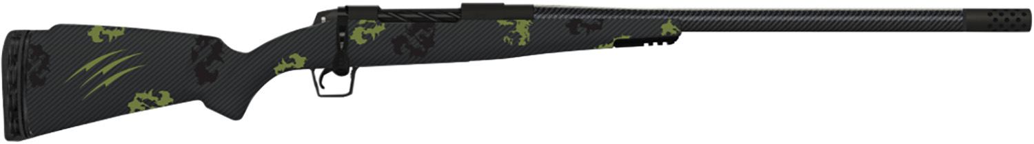 Fierce Firearms ROG7PRC20BFF Carbon Rogue Full Size 7mm PRC 3+1 20" Hand Lapped/Match Grade Threaded Barrel, Black Cerakote Steel Receiver, Forest Camo Fierce Rogue Carbon Fiber Stock