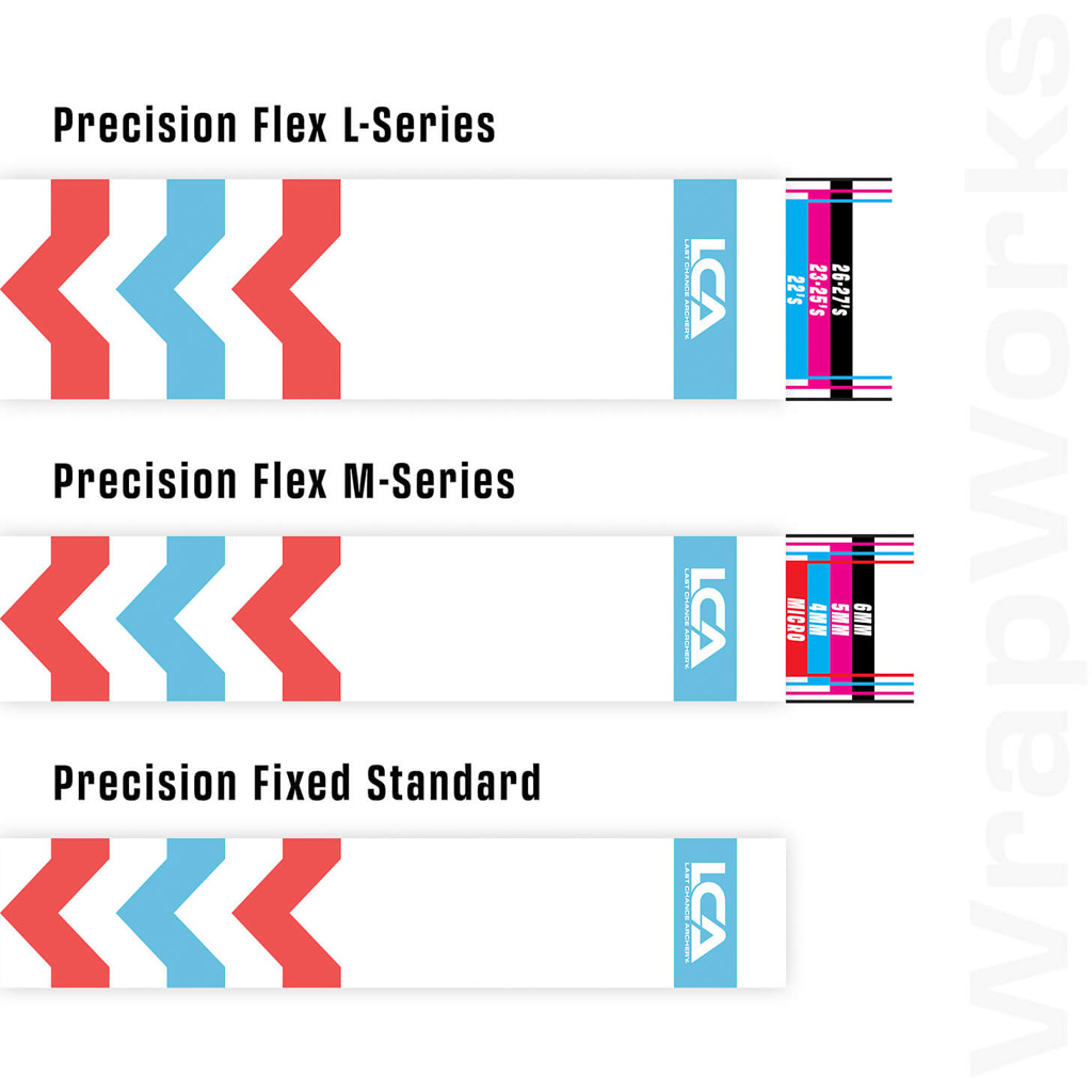 Last Chance WrapWorks Velocity Chevron Salmon/Blue Precision Flex M-Series - Image 2