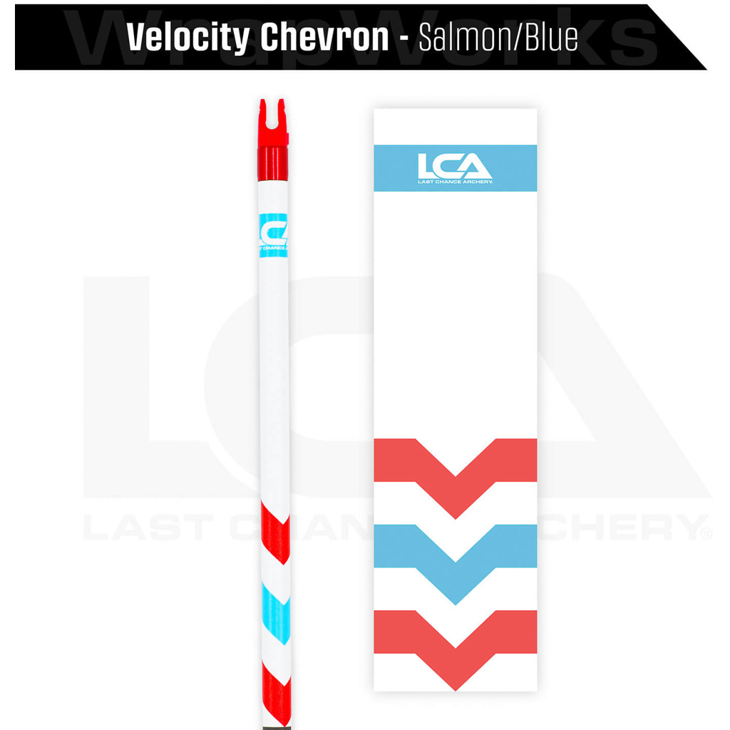 Last Chance WrapWorks Velocity Chevron Salmon/Blue Precision Flex M-Series - Image 3