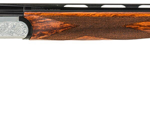Fausti Usa, Inc 15402 Caledon 410 Gauge 3" 2rd 28" Blued Barrel, Engraved Stainless Rec, Wood Laser Grain Stock, Metallic Bead Sight
