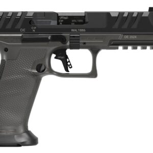 Walther Arms 2871971 PDP Pro SD Full Size 9mm Luger 10+1 5.10" Black Threaded Barrel, Black Optic Ready/Serrated Slide, Tungsten Gray Polymer Frame w/Picatinny Rail, Textured Polymer Grip