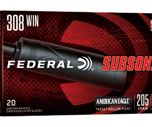 FED SUBSONIC 308WIN 205GR THP 20/200