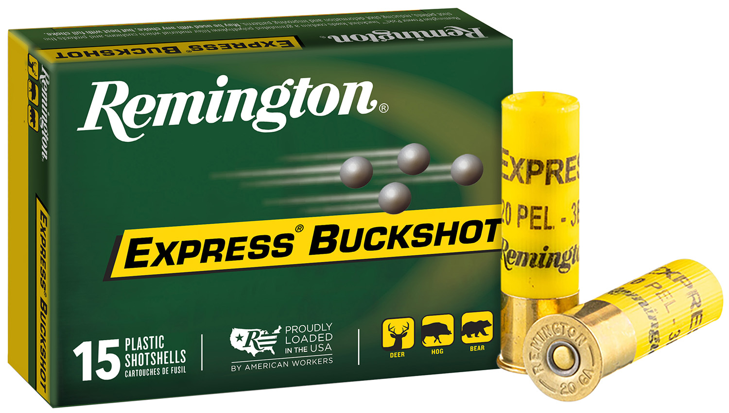 Remington 20 Gauge Express Buckshot - #3 Buck Shot 15 Rounds