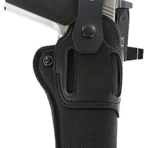 Galco SA95RB Switchback Strongside Crossdraw Belt Black Hybrid Leather-Synthetic Ambidextrous