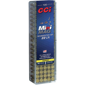 CCI Mini-Mag .22 LR 40 gr Segmented Hollow Point Ammo