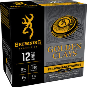 Browning Ammo BGC12HA7 Golden Clays  12Gauge 2.75" 1 1/8oz 7.5Shot 25 Per Box/10 Case