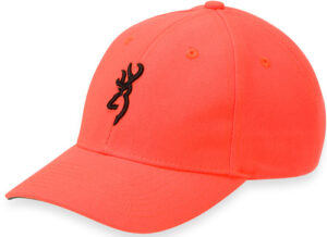 BROWNING CAP YOUTH SAFETY - ORANGE W/3D BUCK MARK LOGO ADJ
