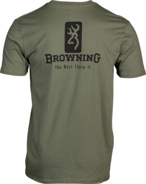 BROWNING SS T-SHIRT EMBLEM - MILITARY GREEN LARGE