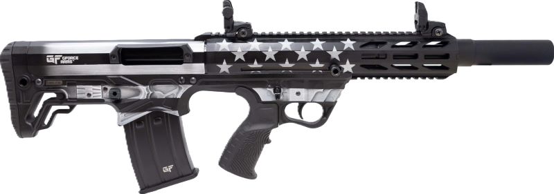 GFORCE ARMS GFY1 AR-12 12GA 3" - 18.5" 5RD GREYSCALE US FLAG