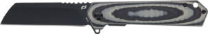 SCHRADE KNIFE LATERAL FOLDER - 3.25" AUS-10 BLACK/GREY LAM