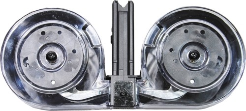 IVER JOHNSON MAGAZINE AR15 - 223 100RD DRUM BLK/CLEAR POLY - Image 2