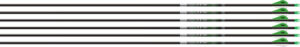 EASTON AXIS 5MM 300 W/ HALFOUT - 6-PACK W/ 2" BLAZER VANES