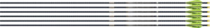 EASTON 4MM EMJ MATCH GRADE 400 - 6-PACK W/ 3" AAE HYBRID VANES