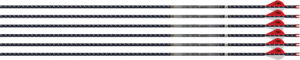 EASTON ARROW 4MM FMJ 340 - 6-PACK W/ 2" BLAZER VANES