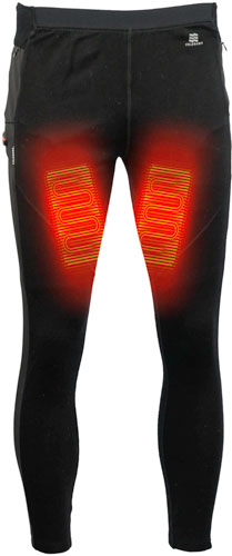 MOBILE WARMING MEN'S MERINO - HEATED PANTS BLACK XX-LARGE