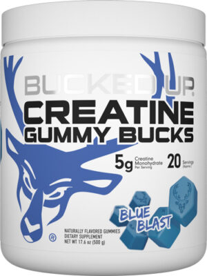 BUCKED UP CREATINE GUMMIES - BLUE BLAST 20 SERVINGS