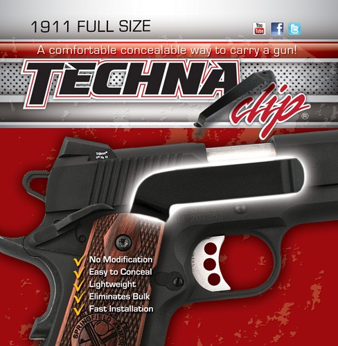 TECHNA CLIP HANDGUN RETENTION - CLIP COLT 1911&COMMANDER RIGHT