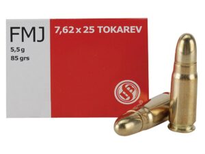 Sellier & Bellot 7.62x25mm Tokarev Ammo - 85 gr FMJ